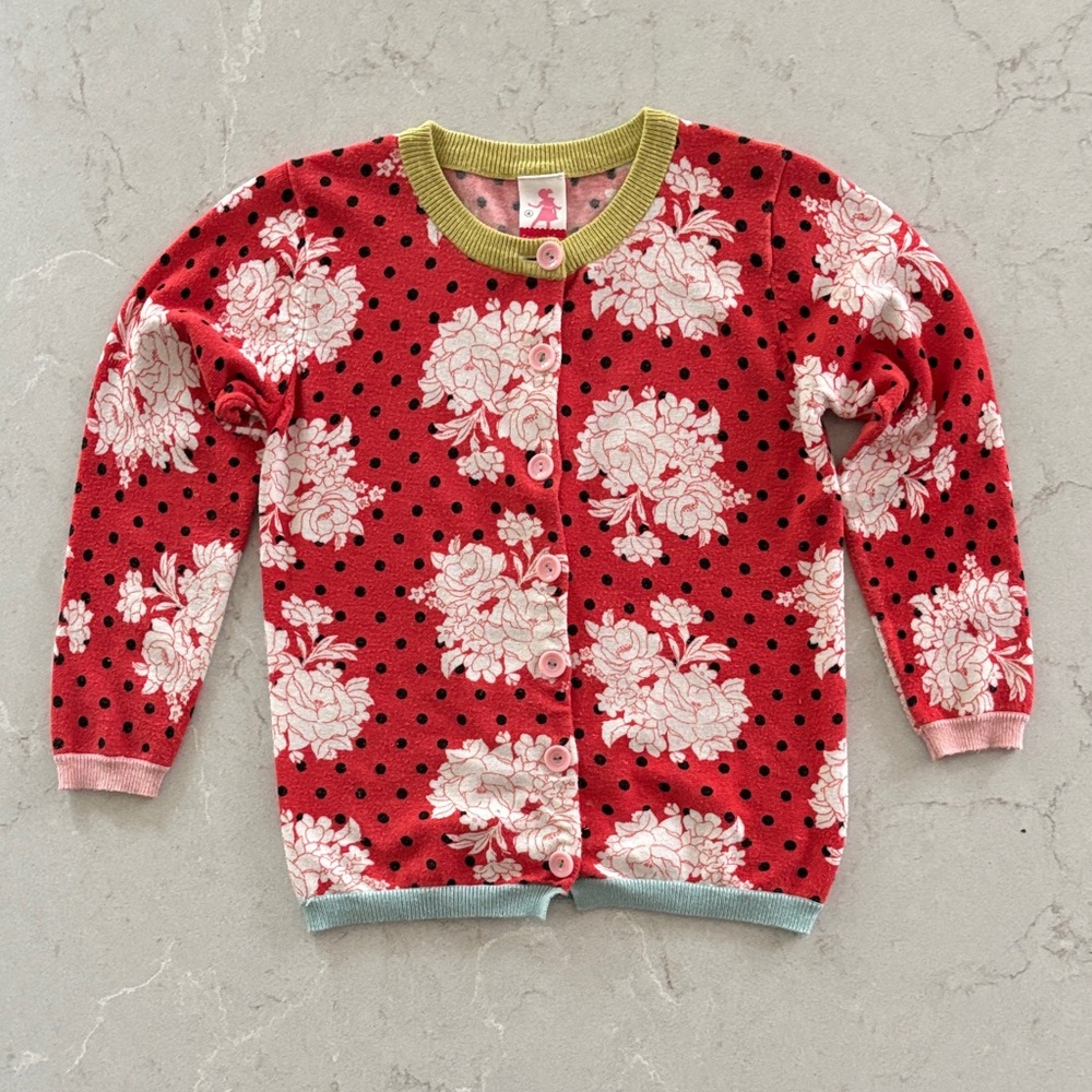 4 // Red Floral Cardigan by Matilda Jane